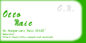 otto maic business card